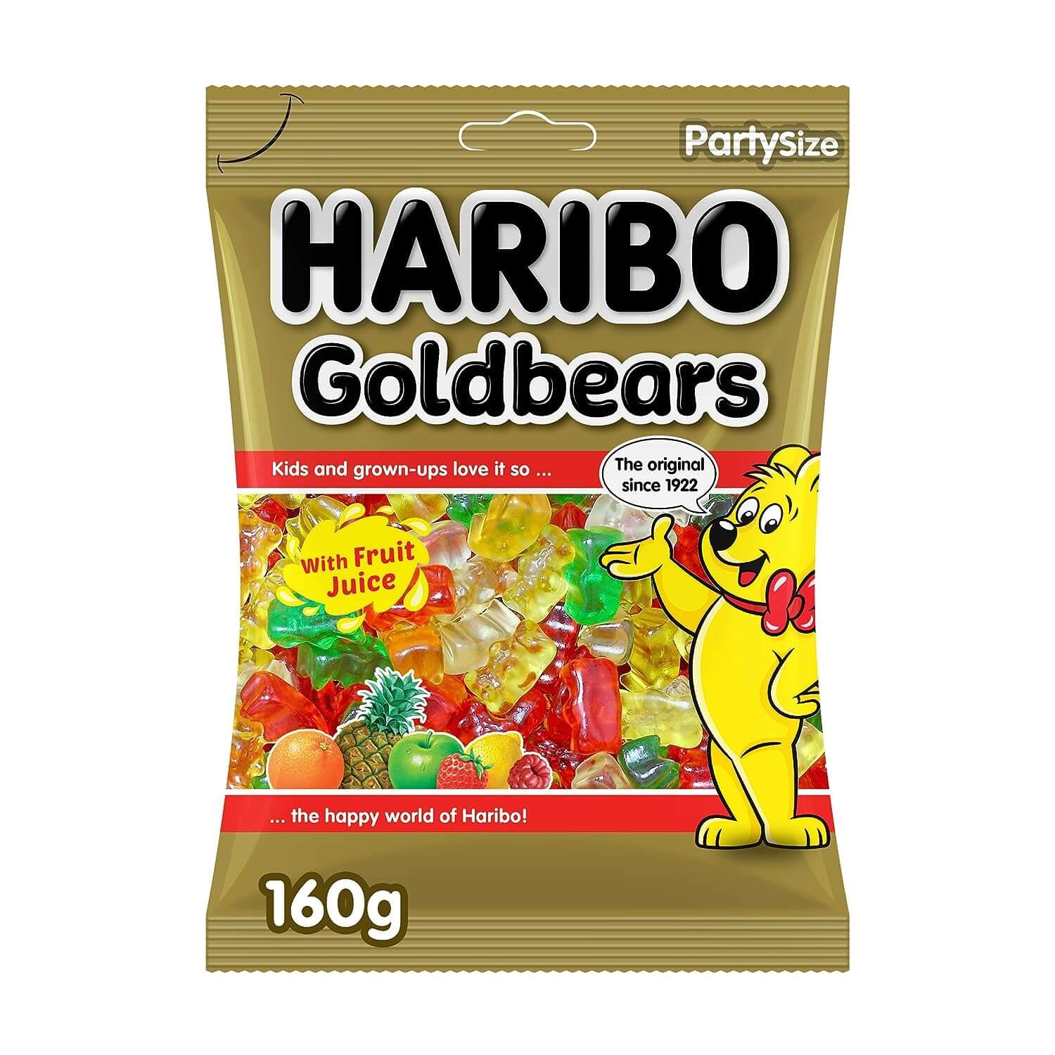 71pDSPuIoRL._SL1500_ Haribo Gold Bears 160G - Image 1