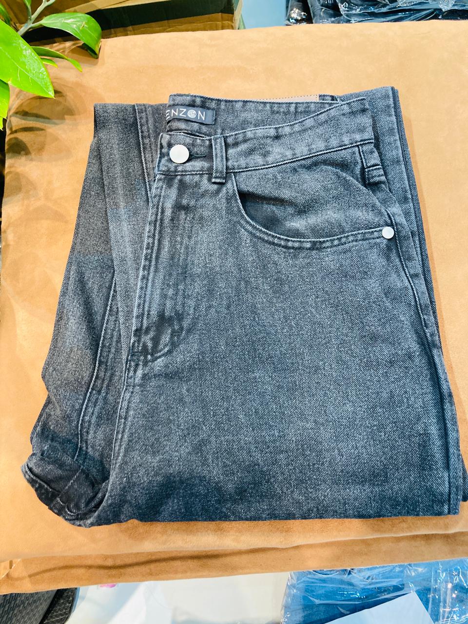 Enzon_Loose_Straight_Denim_-_Black_Acid_134055-img Enzon Loose Straight Denim – Black Acid - Image 1