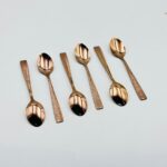 Luxury Rose Gold Stainless Steel Spoon Set – 6 Piece