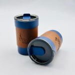 Premium Insulated Travel Coffee Cup with Grip Sleeve - Image 2