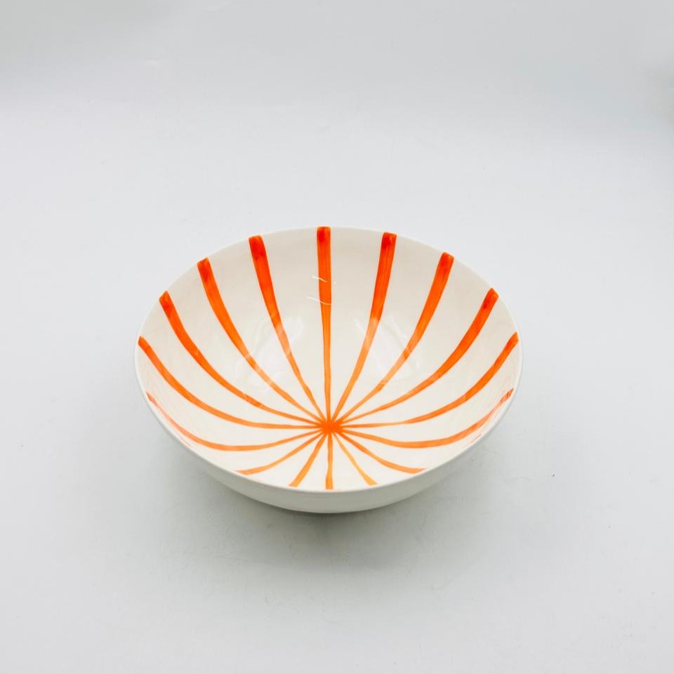 WhatsApp-Image-2026-05-11-at-1.30.34-PM Ceramic Rice Bowl – Orange Stripe Design 28CM - Image 1