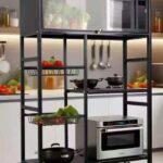Cupboard Rack (Kitchen Trolley) – 4-tier with wheels