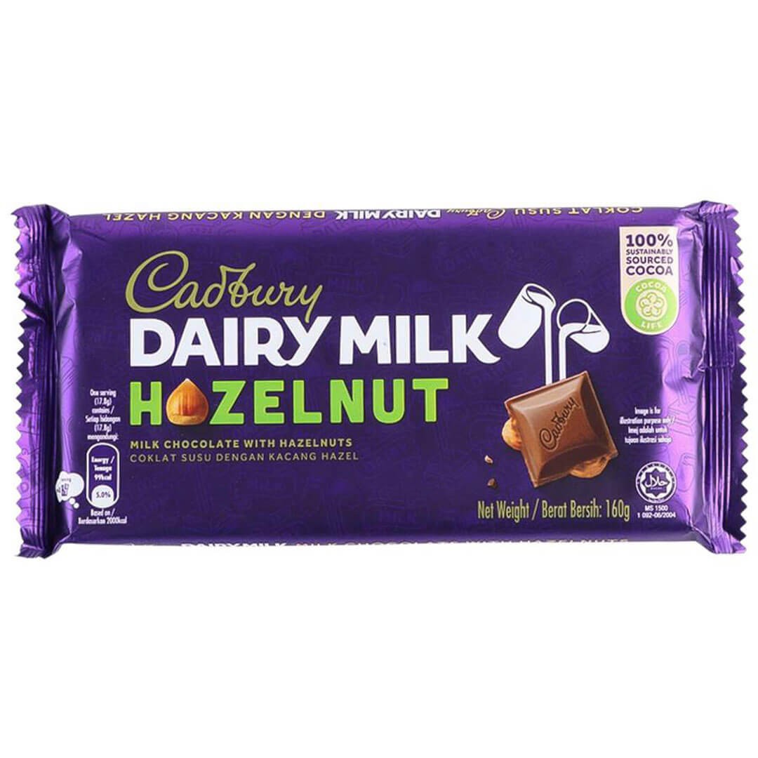 cadbury-hazelnut-160g Cadbury Dairy Milk Hazelnut - Image 1