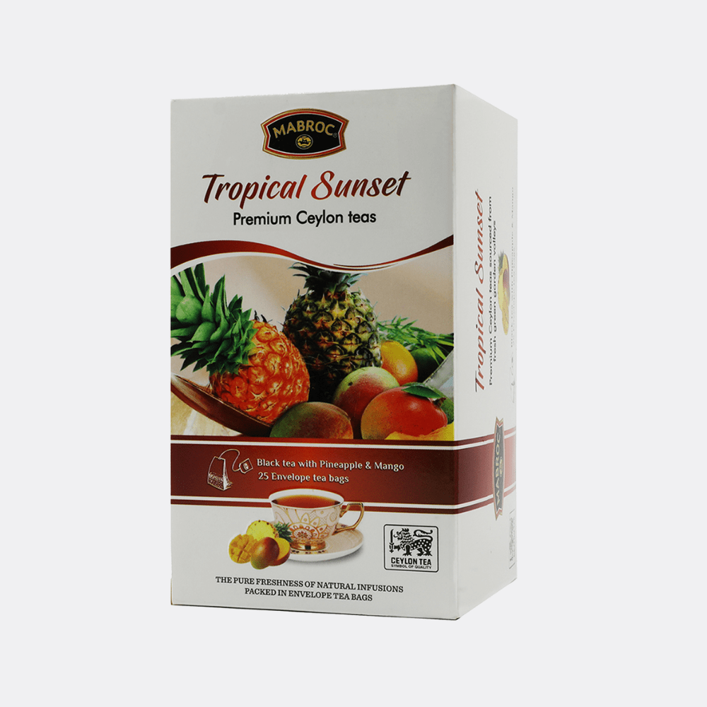 28 Mabroc Tropical Sunset Black Tea Carton 25 TEA BAGS - Image 1