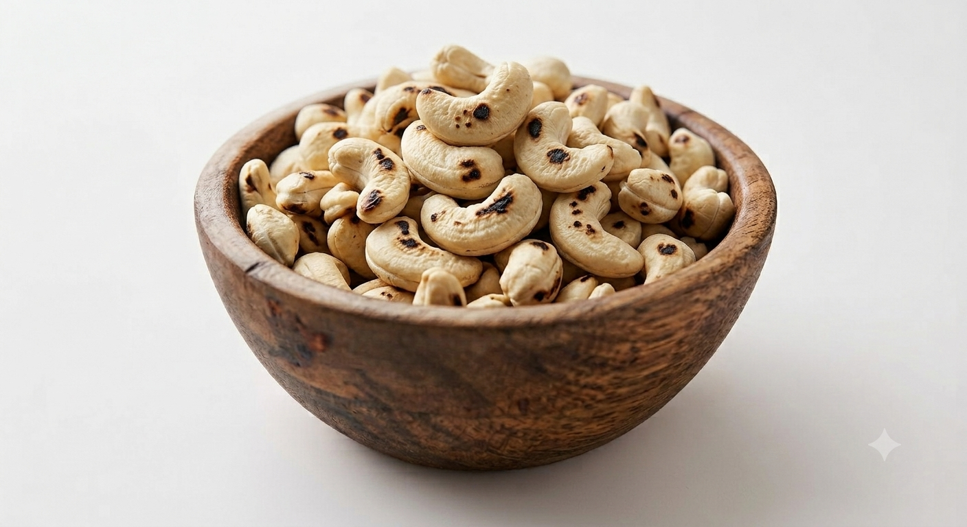 Burnt-Full Burnt Cashews (Whole Nuts) 1kg - Image 1